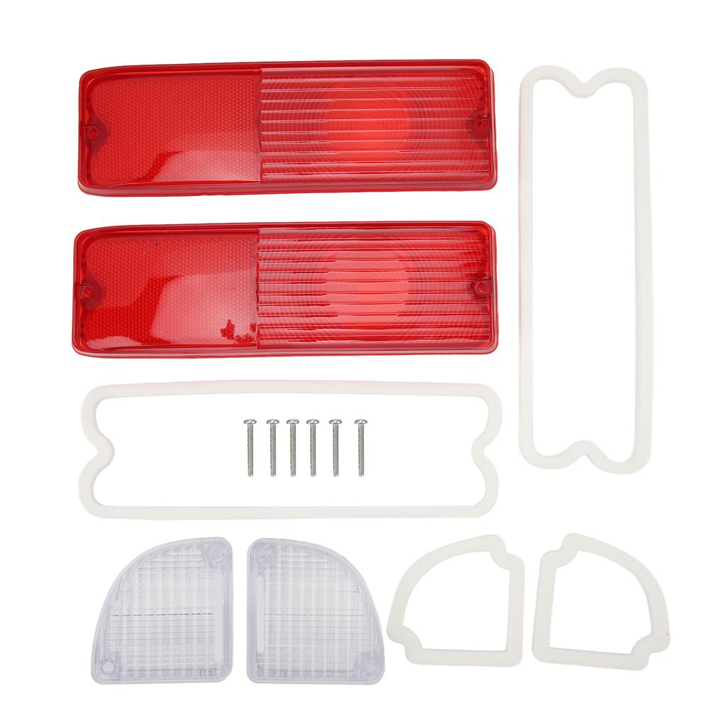 Tail Light Reverse Lenses with Gaskets 110215 Red Housing Rear Light Mirror Lenses Kit Replacement