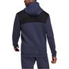 adidas Veste à capuche zippée avec application logo couleur unie pour homme Hauts Bleu HC5780