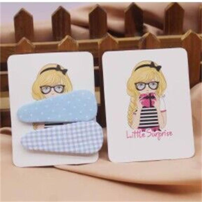 50 pc 7x9cm kraft paper black and white color jewelry packaging hairpin card white paper hairpin display card label