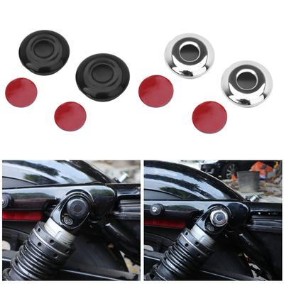 Motorcycle Black Chrome Shock Bolt Cover For Harley Sportser XL883 XL1200 04-16 Dyna 06-17 Rear Fork Boot Protector Decoration
