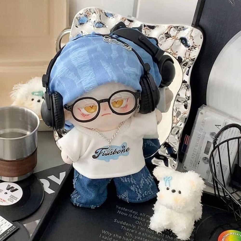 Street Style 20cm Cotton Doll Clothes Hoodie Plush Doll Clothes Idol Doll Clothes  20cm Cotton Doll