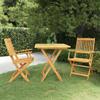 Day and Night - Day and Night Folding Garden Dining Table 3 Pieces Solid Acacia Wood