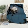 Internet Famous M Moon  Starry Night Blanket For Soft Throw Blanket for Picnic Bed Sofa Home Bedroom Cozy Warm Comfortable