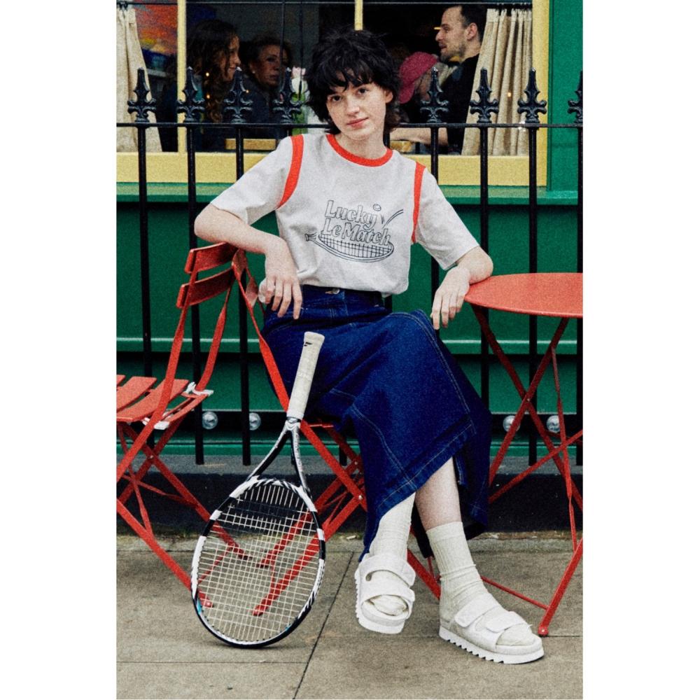 

LUCKYMARCHE Длинная джинсовая юбка с разрезомQWPDX23331BUD