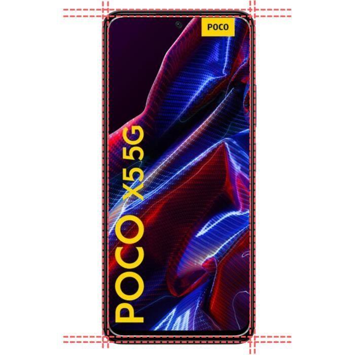 Displayschutzfolie - Phonillico - Xiaomi Poco X5 5G - 2er-Pack - Gehärtetes Glas - Kratzfest