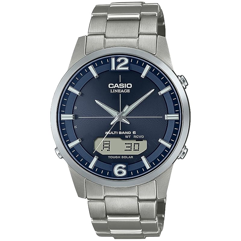 

LINEAGE Чоловічий титановий сонячний радіокерований годинник Casio LCW-M170TD-2AJF (Офіційний японський продукт) У сріблі