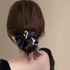 White/Black Hair Accessories, Elegant Camellia Fabric Hair Bands And Hair Accessories