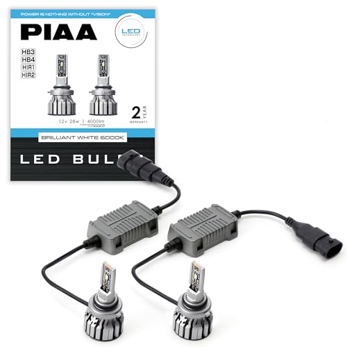

[Amazon.co.jp Exclusive] PIAA LED for Headlights/Fog Lights 6000K BRILLIANT WHITE 12V 28W 4000lm HB3/4 HIR1/2 2 Year Warranty Vehicle Inspection