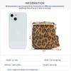 New Arrival Square Leopard Print Leather Small Purses Women's Portable Coin Money Wallets Earphone Lipstick Pouch Card Holders