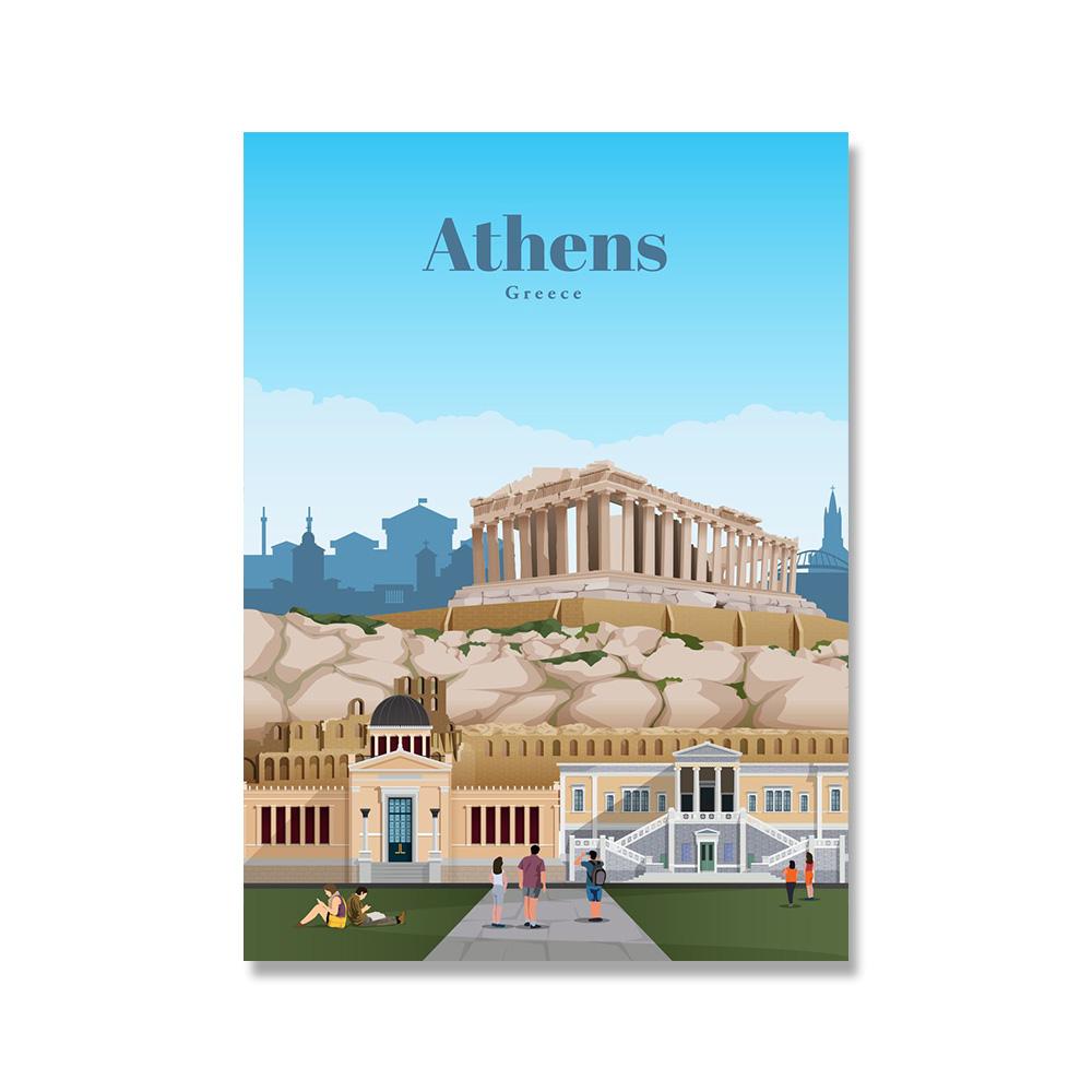 

Городской туристический постер Лондон Нью-Йорк Сидени Берлин скандинавская настенная живопись на холсте настенные панно для гостиной украшения дома 30x40cm No Framed