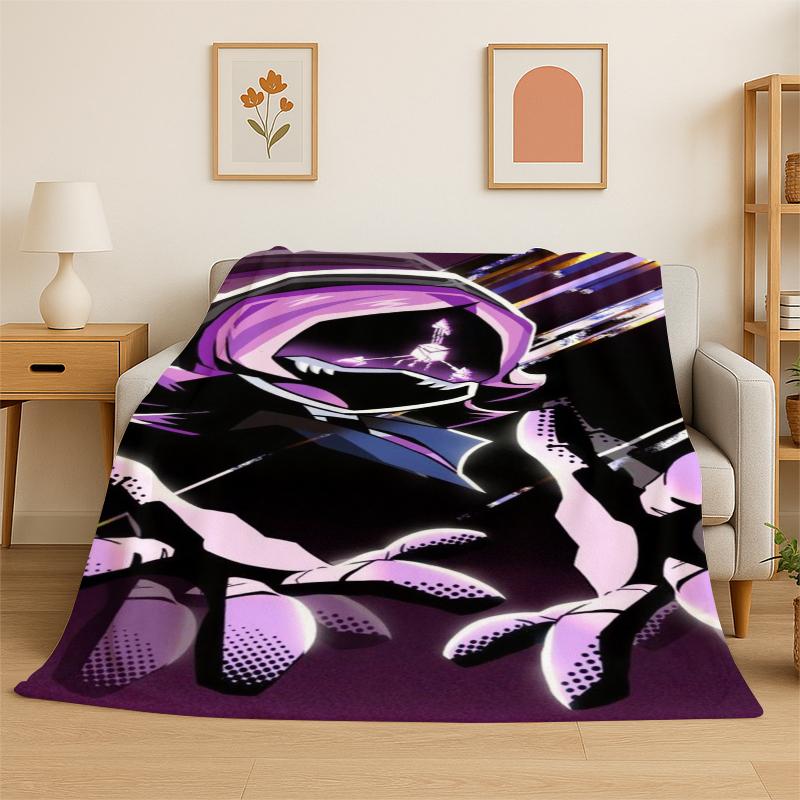 Droni Assassini a Cartoni Animati Uzi V Robot Coperta in Flanella Morbida Calda Plaid per Camera da Letto Soggiorno Letto Viaggio Campeggio Picnic