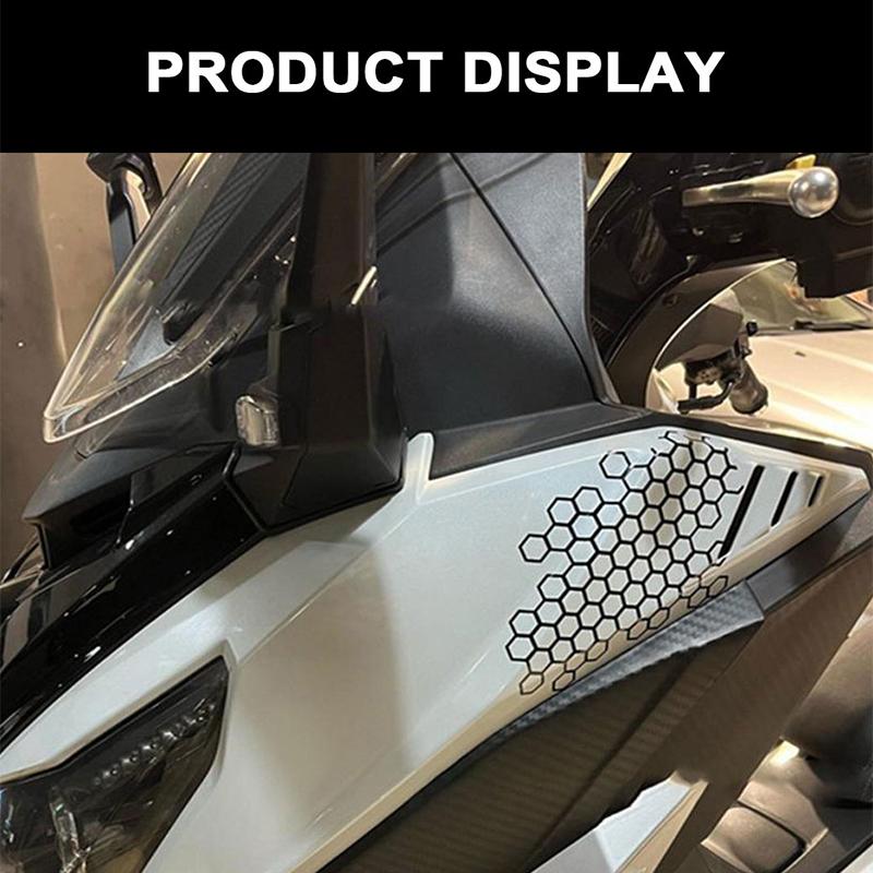 ISGTDRM Motorcycle Sticker Honeycomb Helmet Decals Stickers Car Refit Creative Body Decoration Decals Waterproof Bumper Sticker