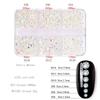 Glitter Rhinestones AB-Flat Back Shiny Stones Nail Art Decoration Mixed Sizes Nail Gems Crystal Strass Accessories