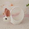 Plastic Candy Organizer Lovely Rabbit Storage Basket Practical Basket Decorative Basket for Small Gifts and Treat