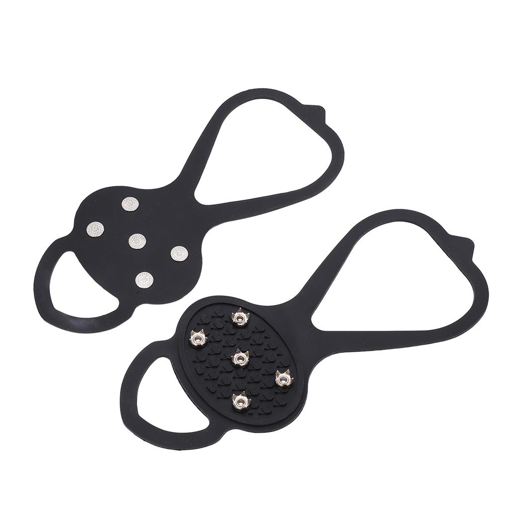 1 Pair 5 Teeth Crampons Ice Claw Outdoor Snow Climbing Crampons Non Slip Shoes SpikesXL 43 48