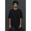 Customellow Black Basic Half T shirT cqTam25411bkx