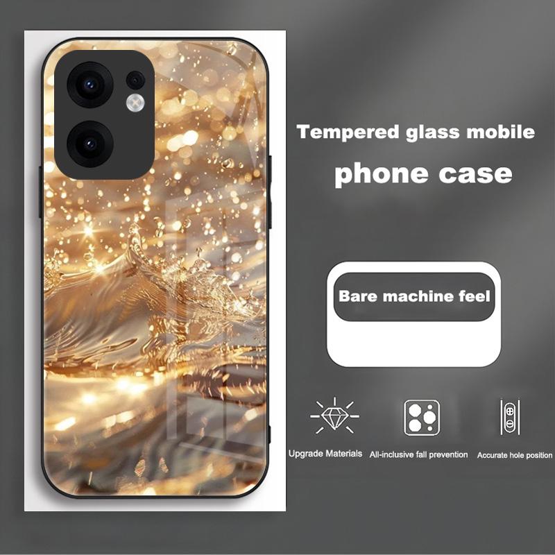 For Oppo Reno 13 12 Pro Case Cover Tempered Glass Phone Case Hard Fundas Coque For Oppo Reno13 Reno12 F Pro Protective Shell