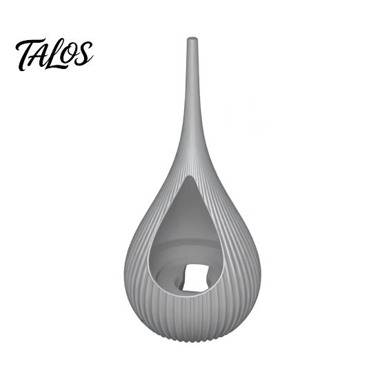 Compact Size Candlestick, Vertical Grain Texture Candle Holder, Water Drop Shape 3D Printed Candlestick for Living Room Dining Table Bedroom