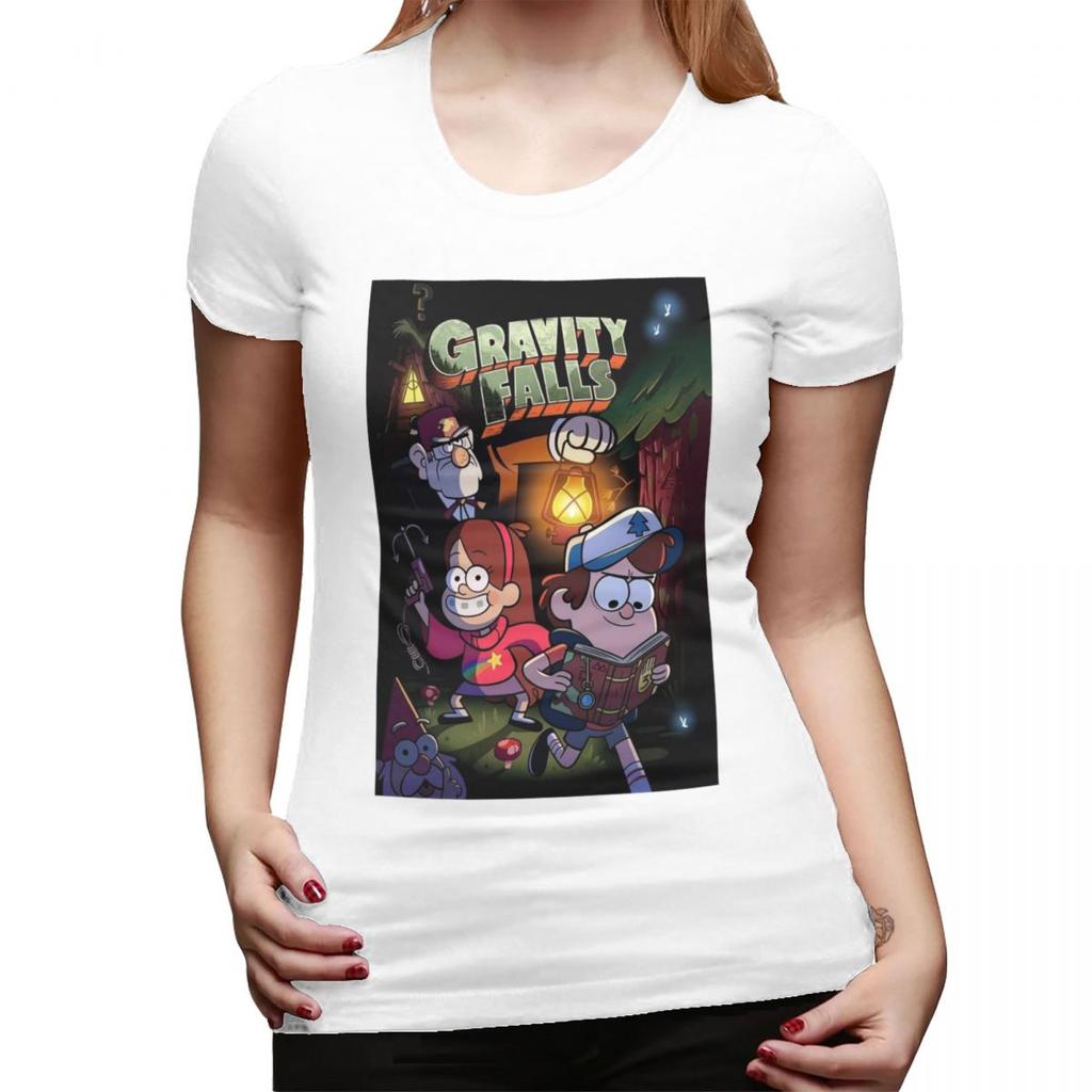 Gravitys Falls TShirt for Women Crew Neck Streetwear T Shirts Womens Short Sleeve Summer Clothes Tops