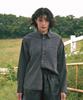 FAKE CAMPER Women'S Vintage Pigment Loose Fit Shirt [Charcoal]