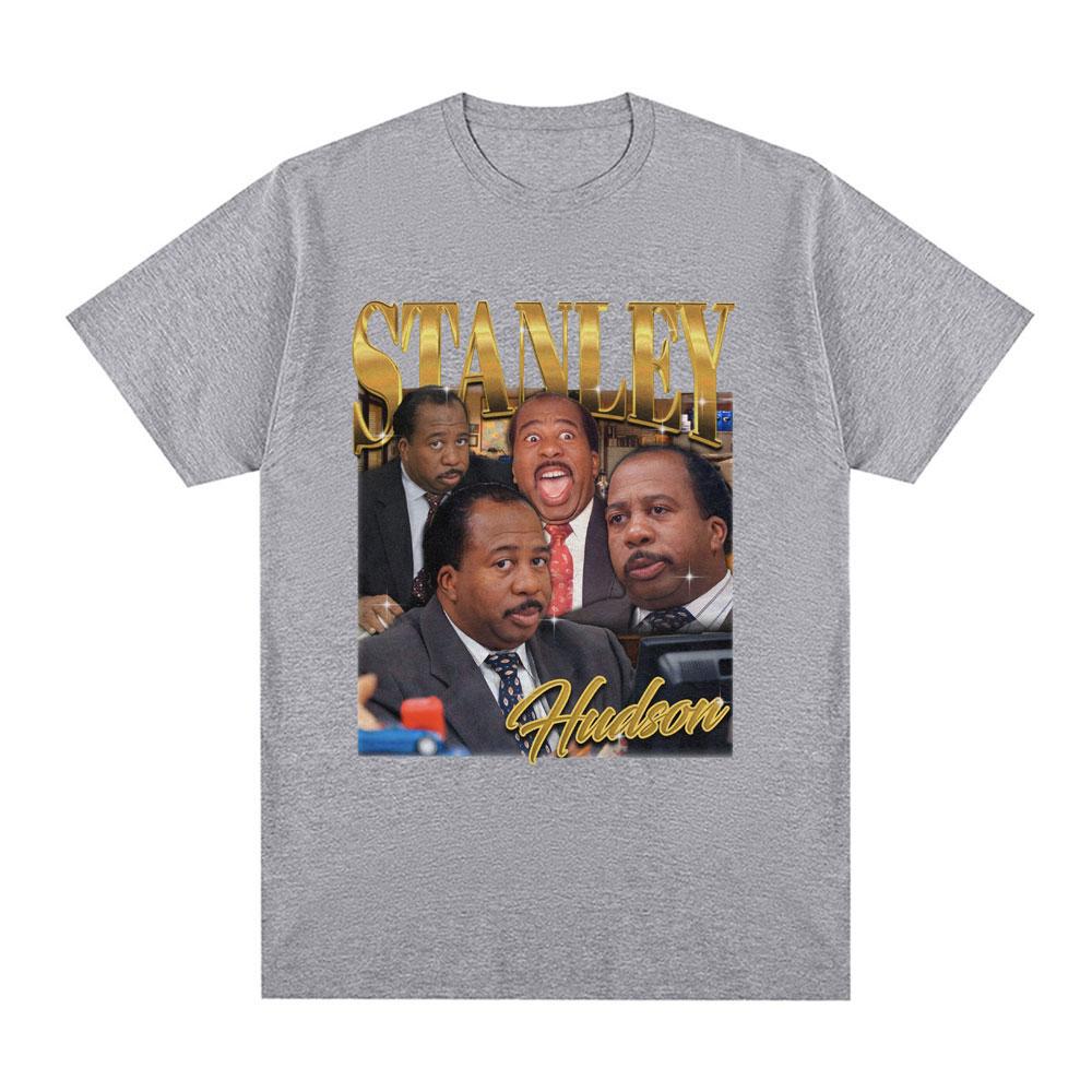 Maglietta Omaggio a Stanley Hudson Serie TV The Office Michael Scott Dwight Schrute Maglietta Unisex Casual Cotone Magliette Oversize