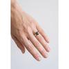 Bague - Pearls &amp; Colors - Perle de Culture de Tahiti 8-9 mm Rondes - Or Jaune 375/1000 - Qualité A+ - Diamant - Femme