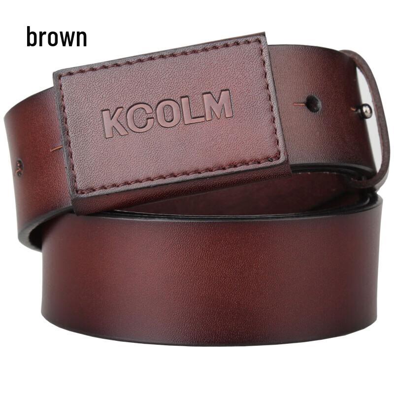 KCOLM Men s Cowhide Leather Belt