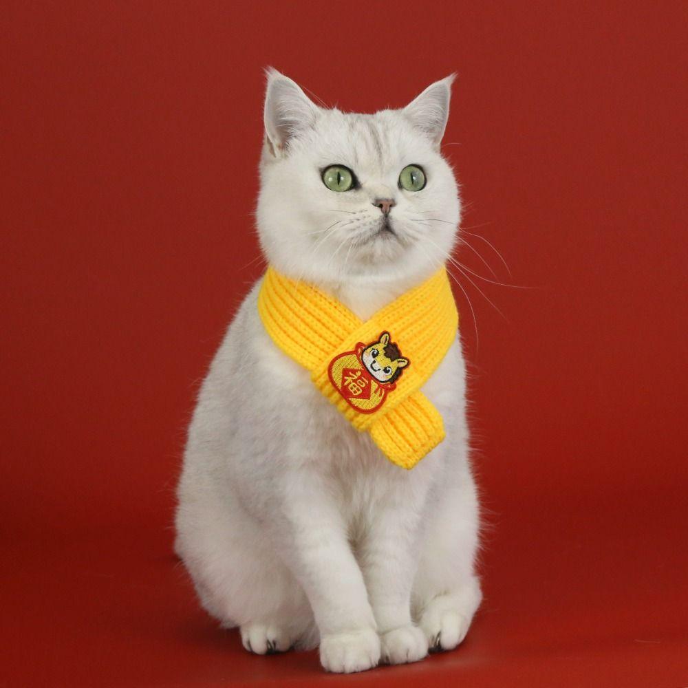 Écharpe pour animal de compagnie coupe-vent Écharpes chaudes Bavoir Tour de cou universel Accessoires pour chiot