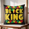 Fun Black History Month Cushion Cover Natural Linen Organic Fabric DoubleSided Printing Couch Pillow Covers Home Decor