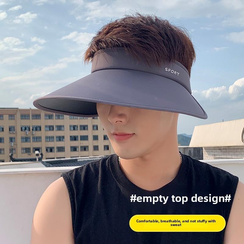 Summer Upf50 Double Layer Sun Hat With Wide Brim For Men Outdoor Protection