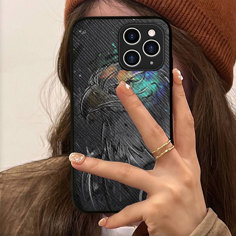 

Чехол для телефона King Of Birds Eagle, жесткий кожаный чехол для iPhone 11 12 13 Mini Pro Max 8 7 Plus SE 2020 X XR XS Coque iphone 13promax3
