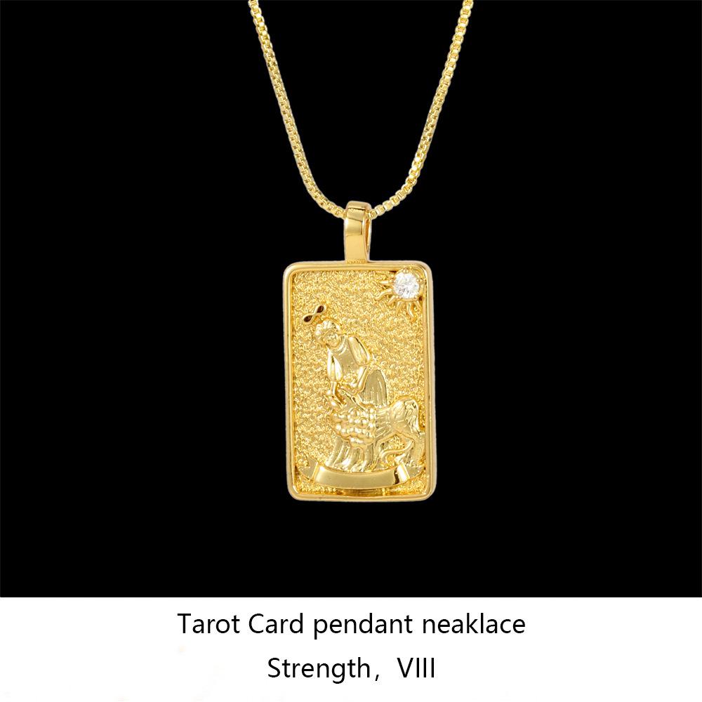 New Necklace Ins Trendy Punk Style Hip-Hop Unisex Necklace with Diamond Square Choker