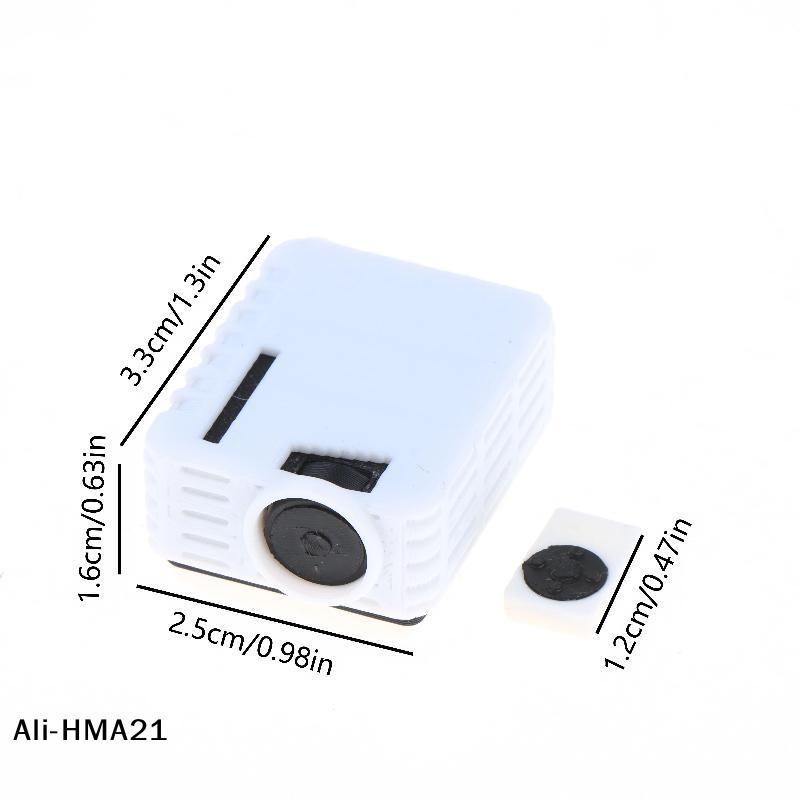 

Miniature Simulation Projector Ornaments With Remote Controller 1/12 Dollhouse Mini Projector Model Micro Scene Decoration Toys one size
