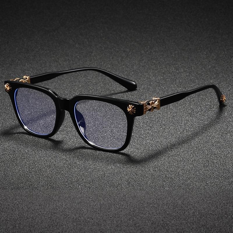 Crowe's new European and American anti-blue light overseas sunglasses men's and women's flat glasses classic travel optical glasses without makeup