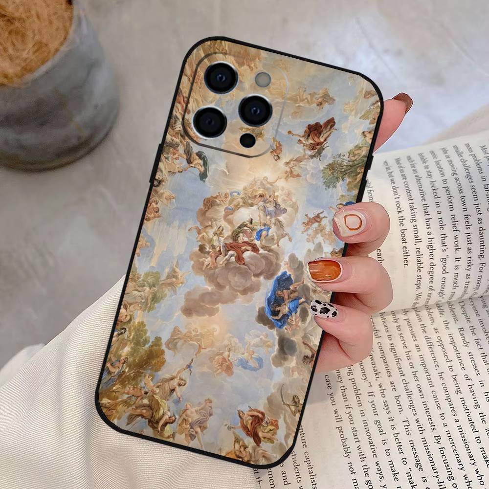Classical Aesthetic Art  Phone Case For iPhone 17, 16,15,14,13,12,11 Plus,Pro Max, Others Soft Black Cover