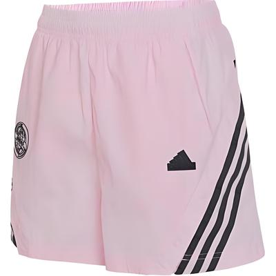 Woven Breathable Striped Casual Shorts Women Bottoms Pink JC8651