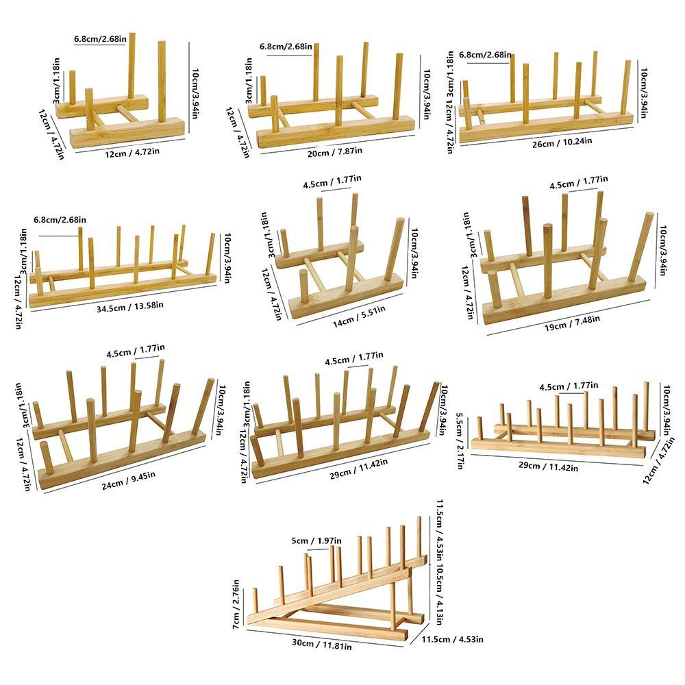 Multifunction Kitchen Dishes Stand Multi Grid Design Pot Lid Holder Dish Drainer Rack  Kitchen