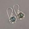 Natural Moss Agate Gemstone 925 Sterling Silver Jewelry Earrings Gift For Wife EE-56-32