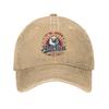 USA Th Anniversary American Baseball Caps Casual Distressed Denim Washed  Sun Cap for Unisex Women Outdoor Adjustable Fit Cap