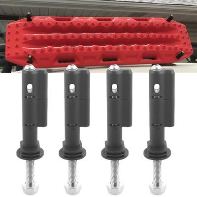 4Pcs Traction Boards Mounting Pins Kit Theft-Proof Recovery Tracks Bracket Set For Maxtrax Mkii Recovery/Traction Boards