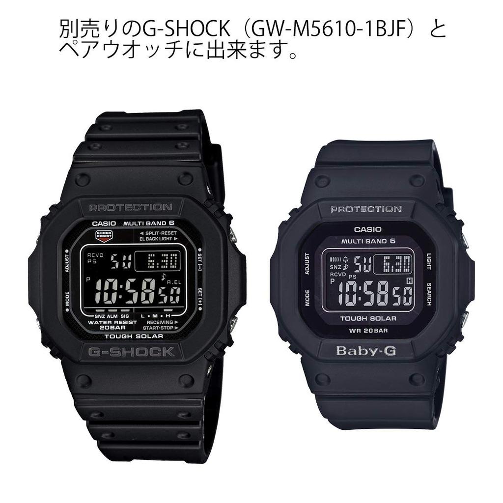 CASIO Baby-G Radio-Controlled Solar Watch BGD-5000MD-1JF, Black, EL Backlight, 20 ATM Water Resistant