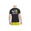 Nike Solid Pattern Logo Crew Neck T-Shirt Men Tops Black FD0127-010