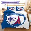 Chesterfield F.C.C Vzorované povlečení, Sada přikrývky Povlak na přikrývku Povlak na polštář Domácí Dárek k narozeninám (1 * povlak na peřinu + 2 * povlak na polštář, bez jádra)