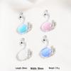High-End Cat's Eye Stone Swan Pendant for DIY Jewelry Necklace & Bracelet Charm
