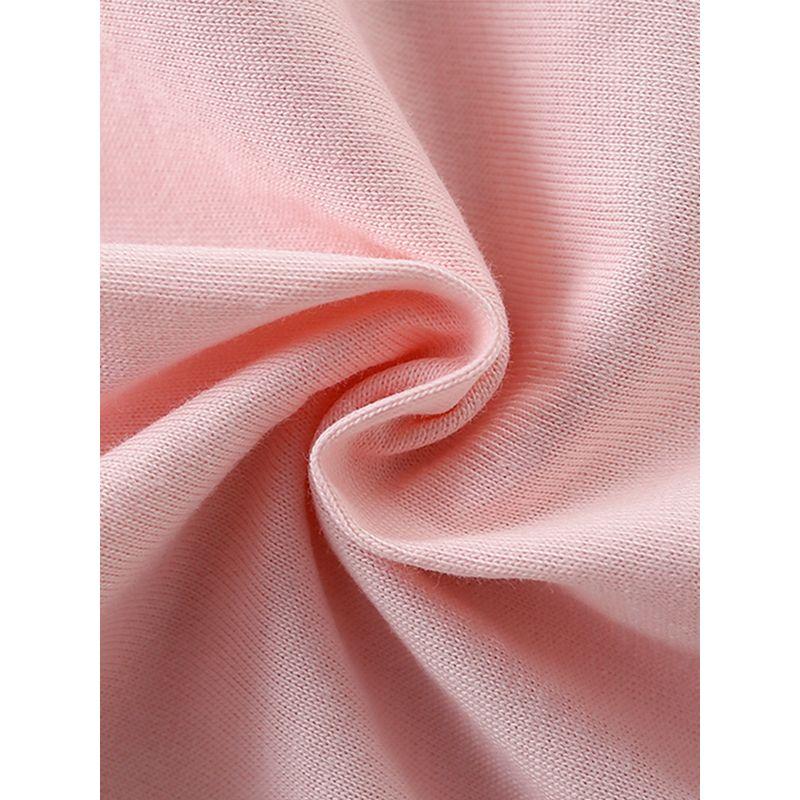 2025 New Summer Clothing for Girls, Cartoon Deer Pink Short-Sleeved T-Shirt, Baby Pure Cotton Half-Sleeved Bottoming Shirt 8