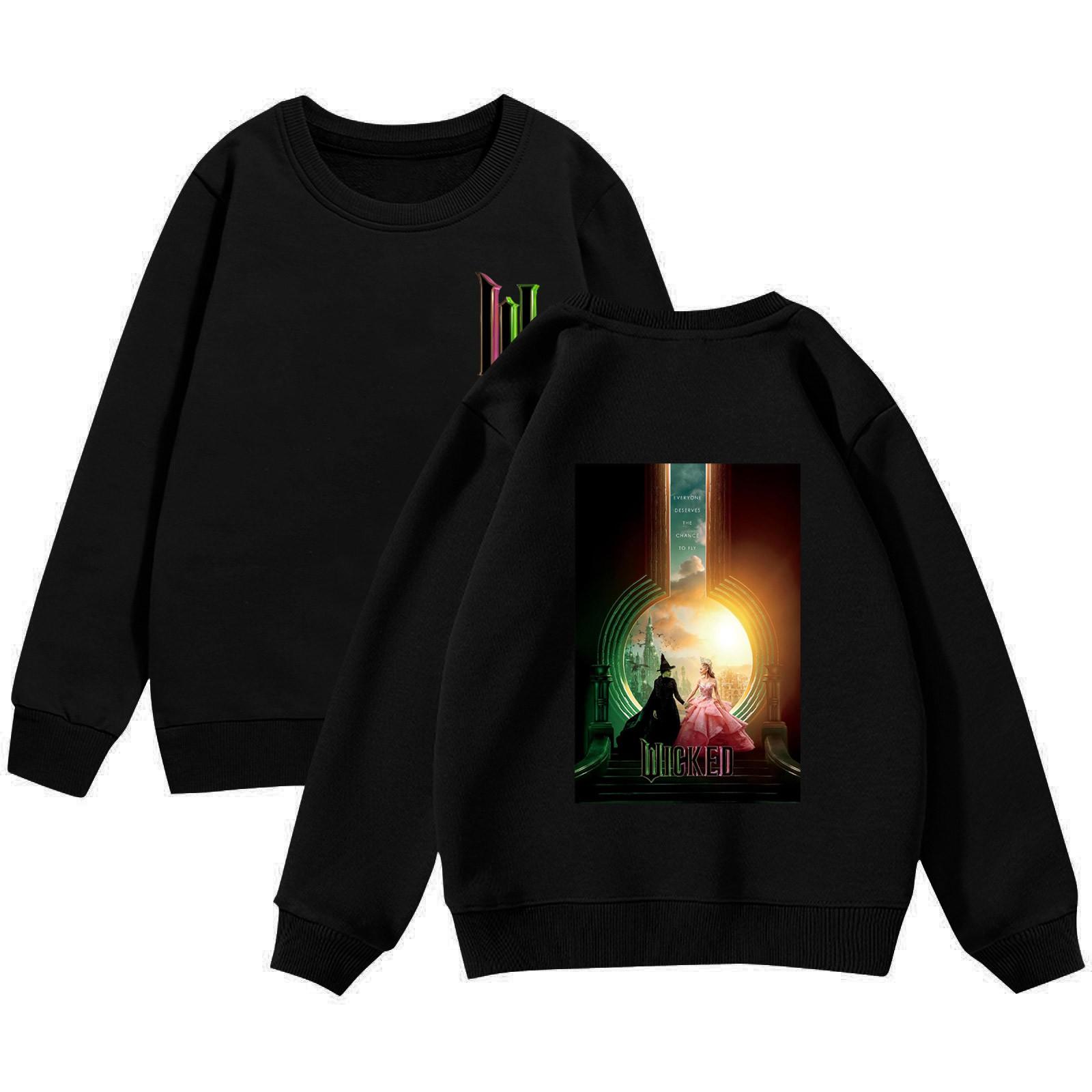 

Свитшоты Wickeds для девочек, рубашки для малышей, свитера Wickeds, топы для детей 2–12 лет 140 чёрный