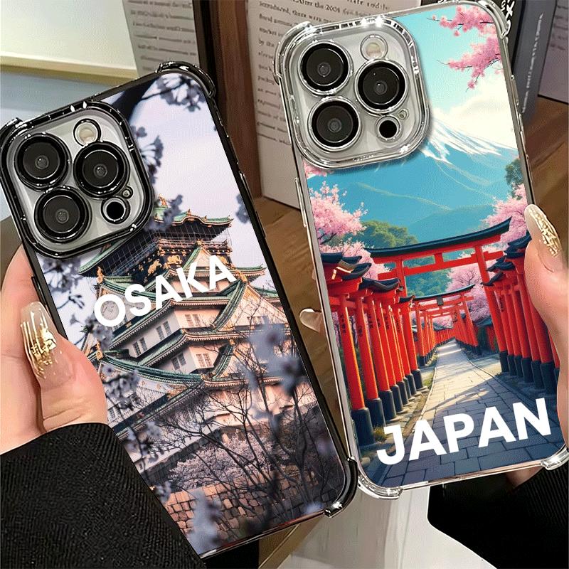 Osaka Tokyo Japan Scenery Soft Phone Case For Xiaomi Poco X7 X8 Pro Max X6 X5 X3 F8 Ultra F7 M8 M7 M5S Redmi 15C 15A 15 14C 13C