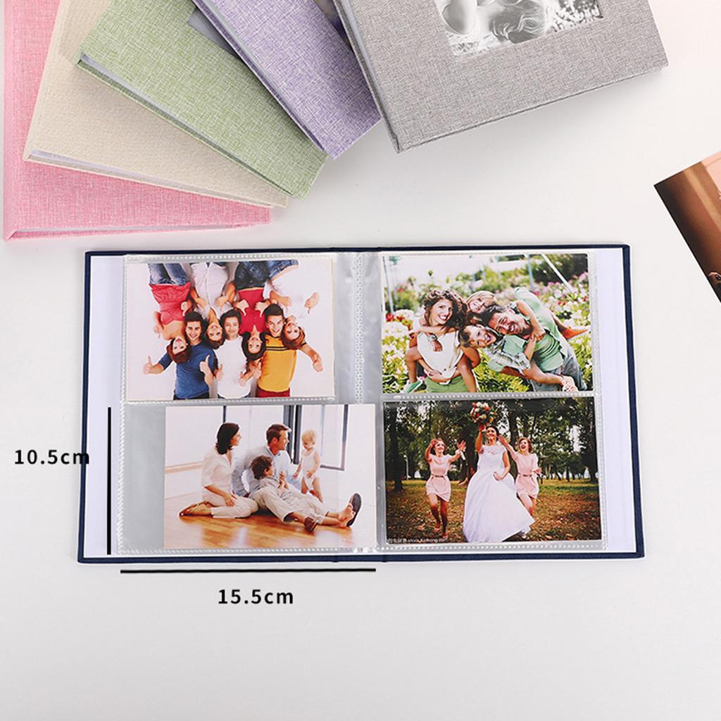 Elegant 4x6 Picture Album With Display Window And High Clarity Page Store 144 Photos For Home Wedding Parties Decors