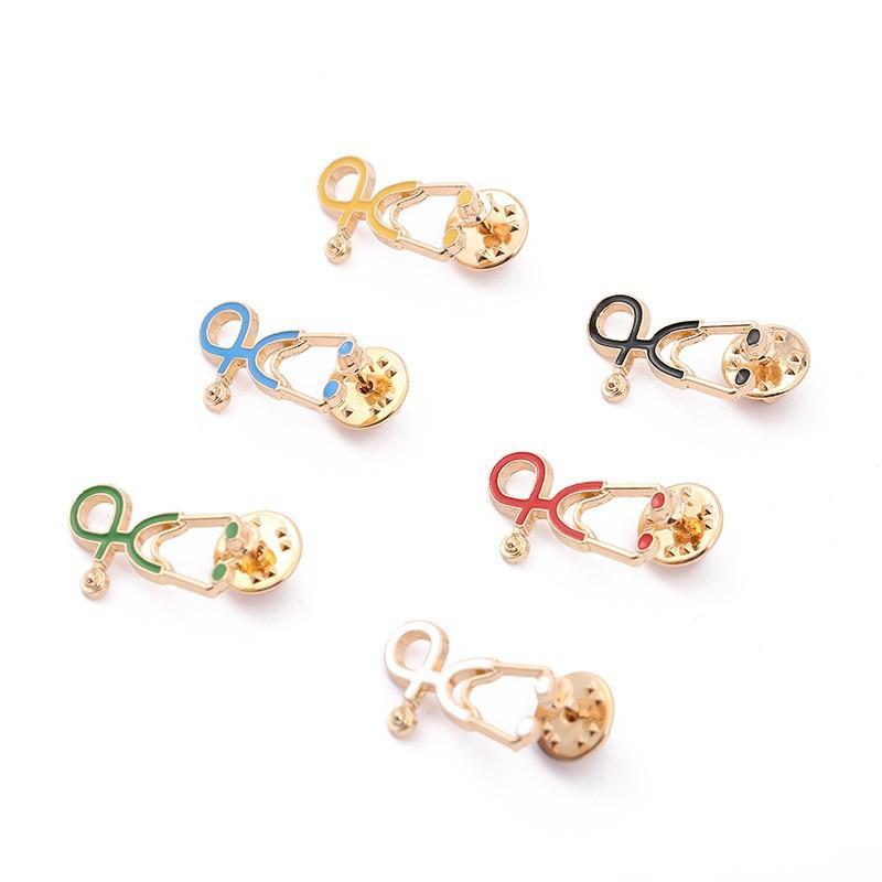 Stethoscope Enamel Lapel Pin Vibrant Multicolor Design Durable Badge for Medical Students Hospital Staff Daily Wear