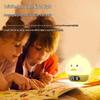 Duck Silicone Alarm Clock with Night Light and Cartoon Tap Feature